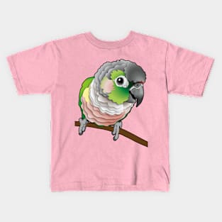 Super Cute Green Opal Yellow Side Conure Kids T-Shirt